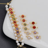#Little circle Zircon Spacer Jewelry Accessories For DIY